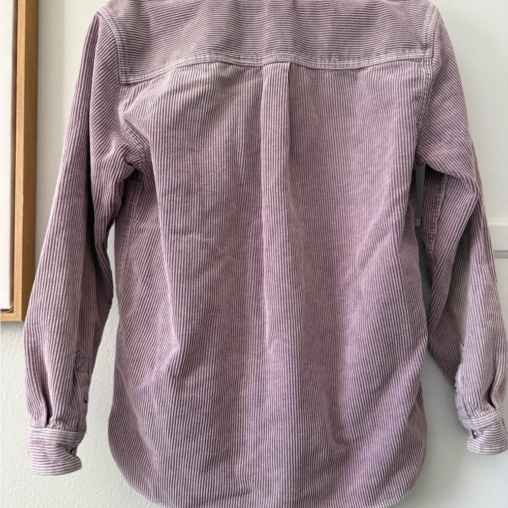 Urban Outfitters Lavender Oversized Corduroy Button Down Shirt 100% Cotton S - Picture 7 of 7
